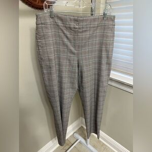 Kasper Women's Gray Checkered Pants, Size 12